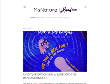 Tablet Screenshot of msnaturallyrandom.com